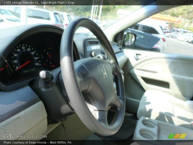 Sage Brush Pearl / Gray 2005 Honda Odyssey LX