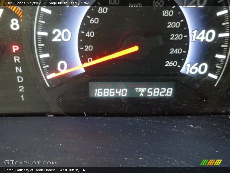 Sage Brush Pearl / Gray 2005 Honda Odyssey LX