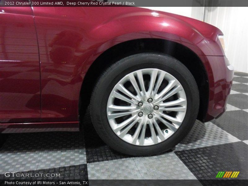 Deep Cherry Red Crystal Pearl / Black 2012 Chrysler 300 Limited AWD