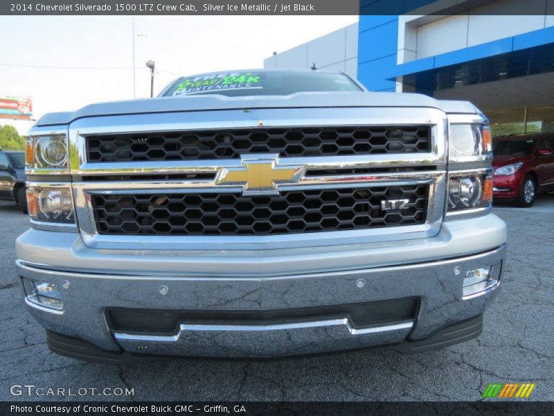 Silver Ice Metallic / Jet Black 2014 Chevrolet Silverado 1500 LTZ Crew Cab