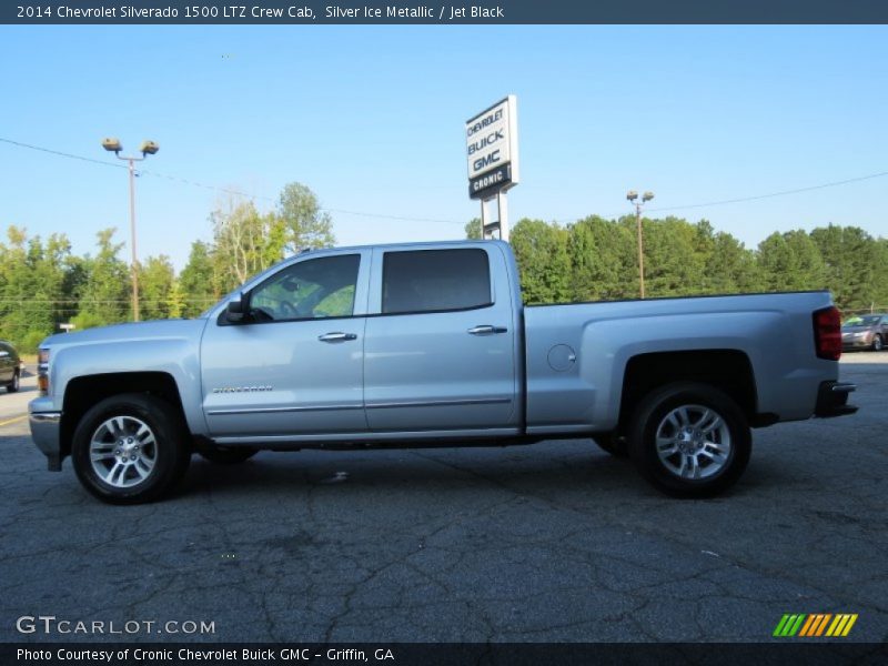 Silver Ice Metallic / Jet Black 2014 Chevrolet Silverado 1500 LTZ Crew Cab