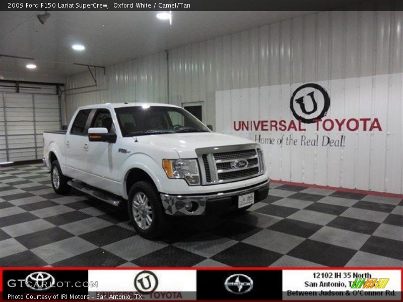 Oxford White / Camel/Tan 2009 Ford F150 Lariat SuperCrew