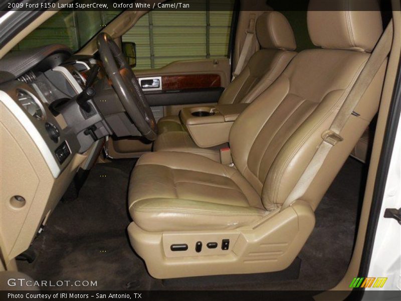 Oxford White / Camel/Tan 2009 Ford F150 Lariat SuperCrew
