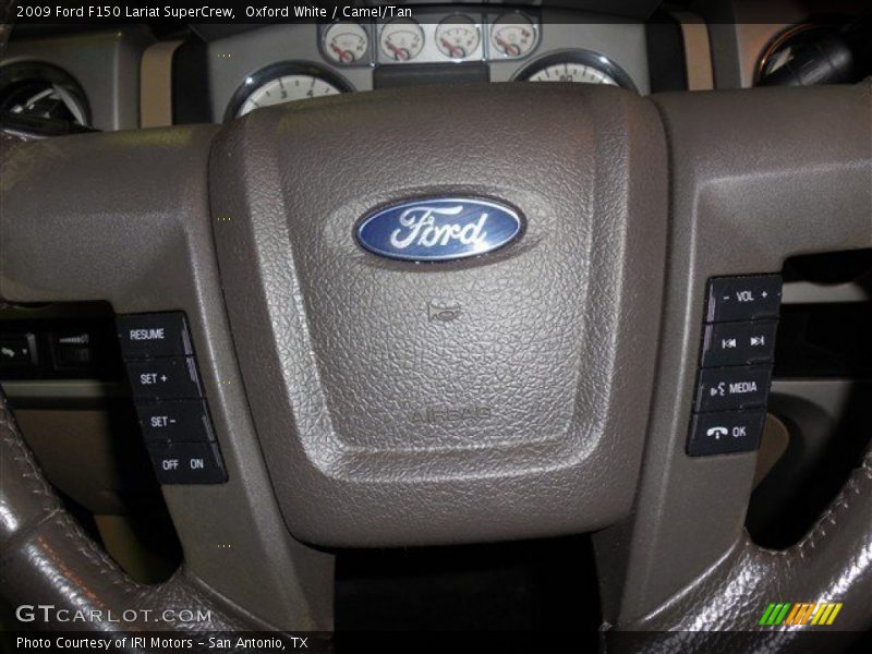 Oxford White / Camel/Tan 2009 Ford F150 Lariat SuperCrew