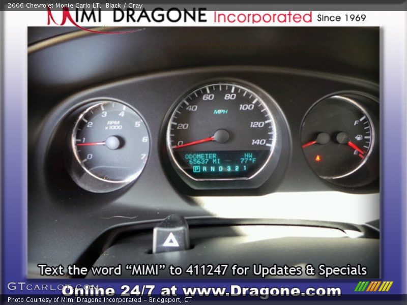 Black / Gray 2006 Chevrolet Monte Carlo LT