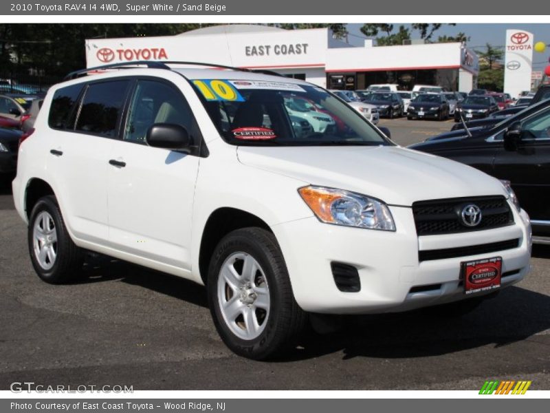 Super White / Sand Beige 2010 Toyota RAV4 I4 4WD