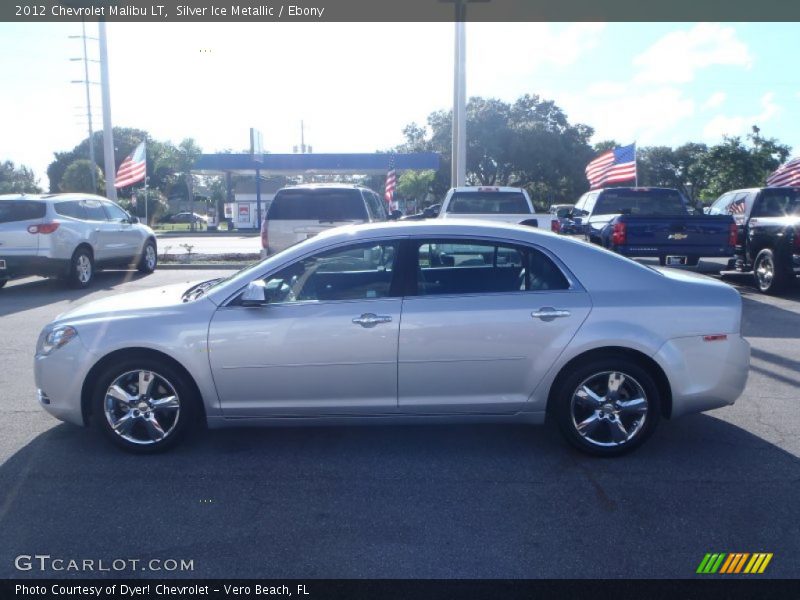 Silver Ice Metallic / Ebony 2012 Chevrolet Malibu LT