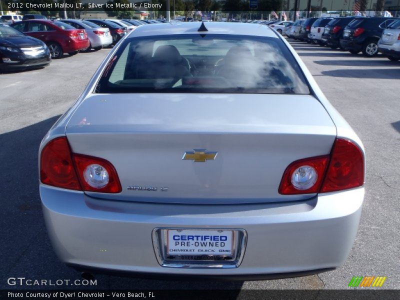 Silver Ice Metallic / Ebony 2012 Chevrolet Malibu LT