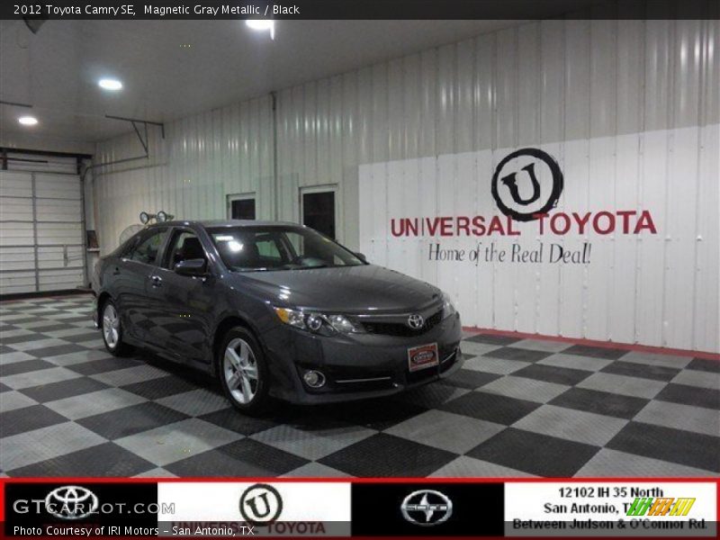 Magnetic Gray Metallic / Black 2012 Toyota Camry SE
