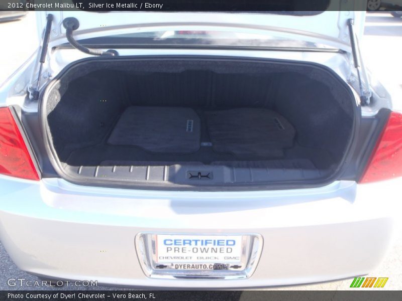 Silver Ice Metallic / Ebony 2012 Chevrolet Malibu LT