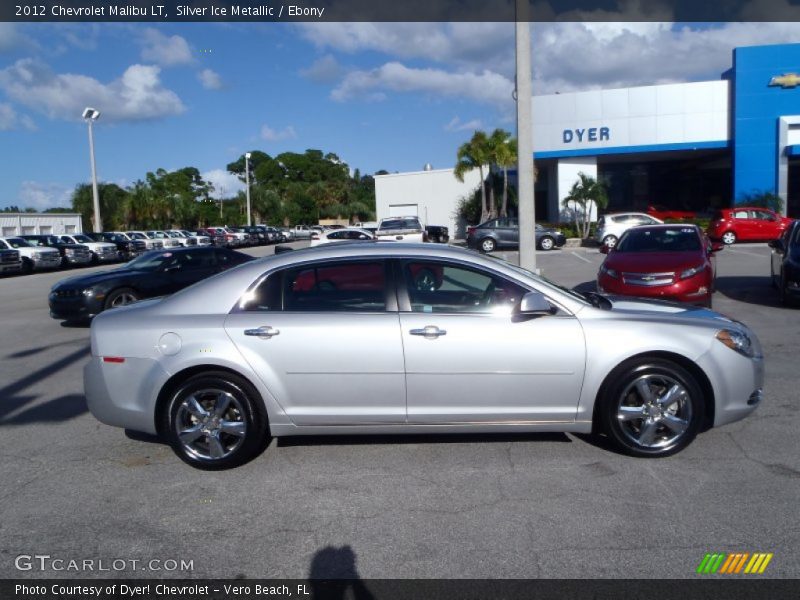 Silver Ice Metallic / Ebony 2012 Chevrolet Malibu LT