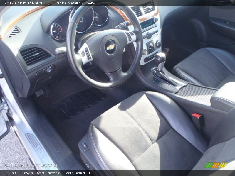 Silver Ice Metallic / Ebony 2012 Chevrolet Malibu LT