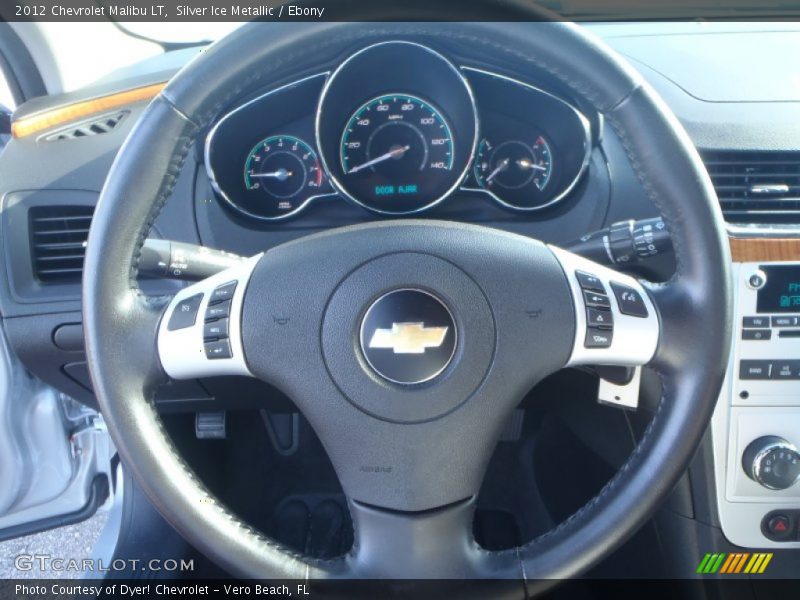 Silver Ice Metallic / Ebony 2012 Chevrolet Malibu LT
