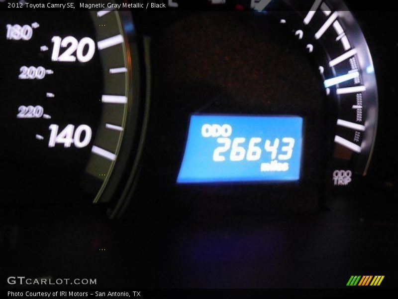 Magnetic Gray Metallic / Black 2012 Toyota Camry SE