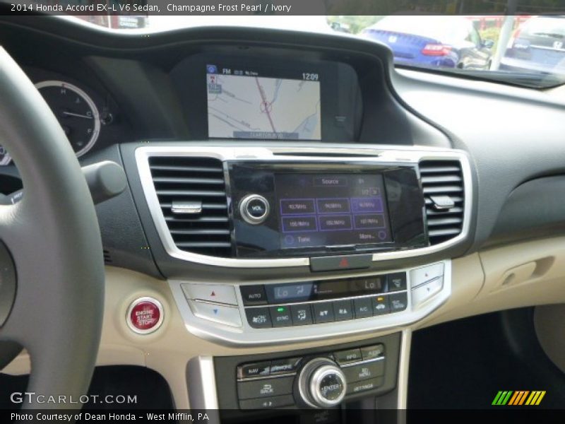Controls of 2014 Accord EX-L V6 Sedan