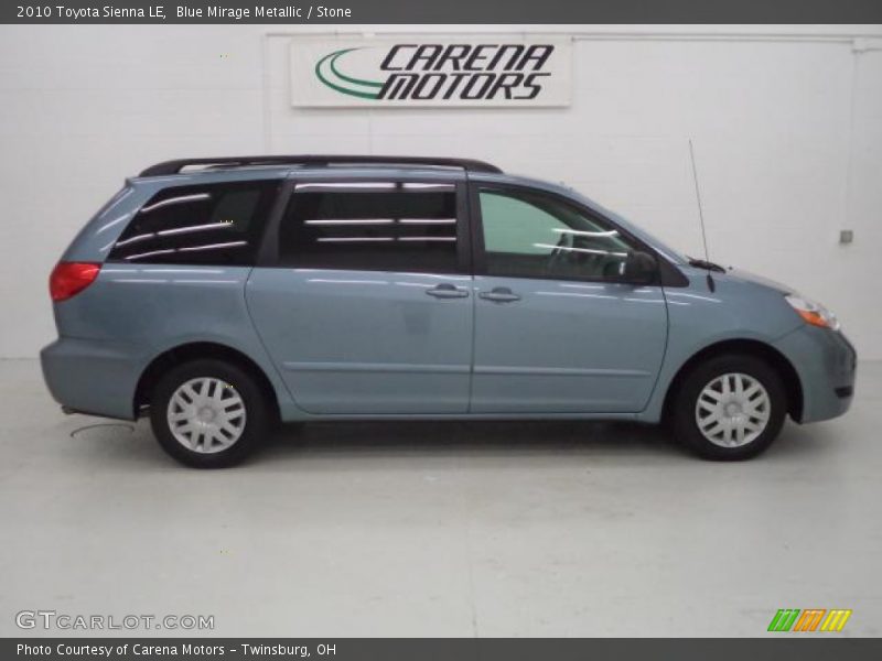 Blue Mirage Metallic / Stone 2010 Toyota Sienna LE