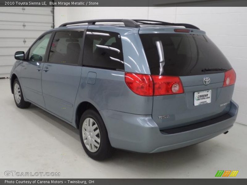 Blue Mirage Metallic / Stone 2010 Toyota Sienna LE
