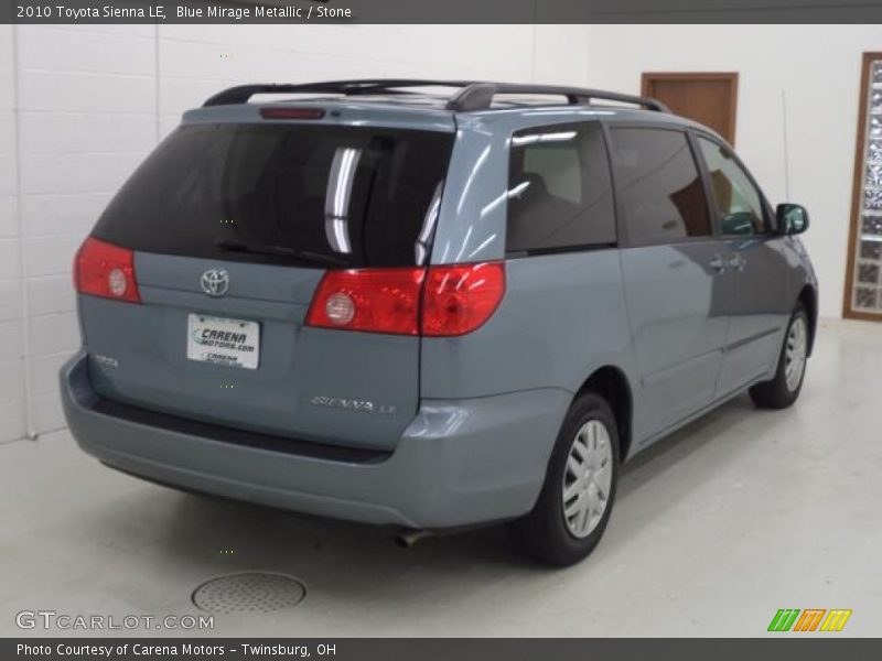 Blue Mirage Metallic / Stone 2010 Toyota Sienna LE