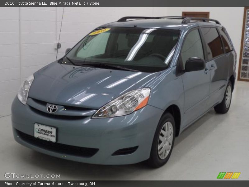Blue Mirage Metallic / Stone 2010 Toyota Sienna LE