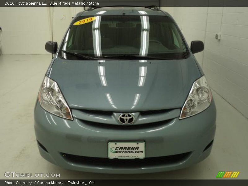 Blue Mirage Metallic / Stone 2010 Toyota Sienna LE