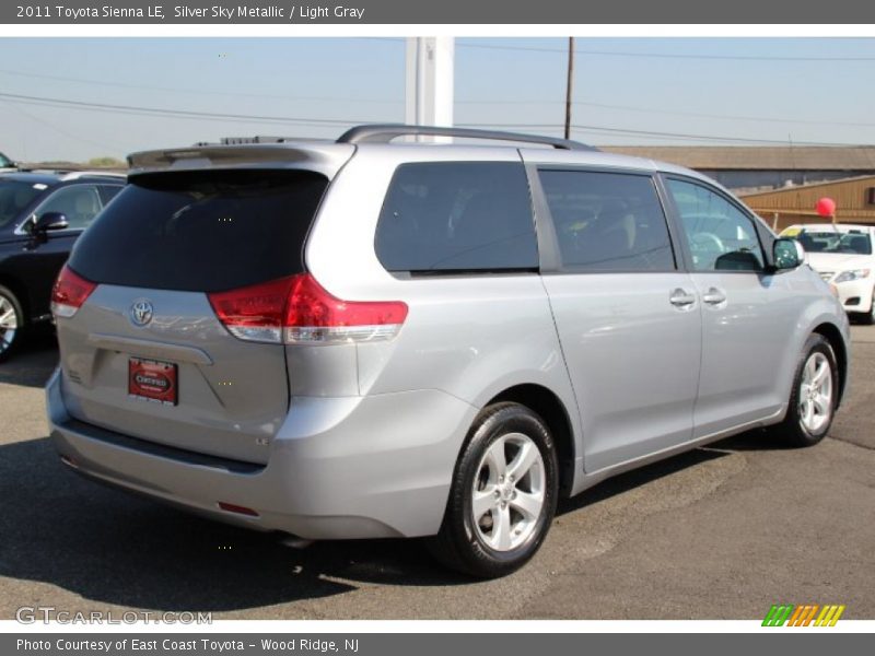 Silver Sky Metallic / Light Gray 2011 Toyota Sienna LE