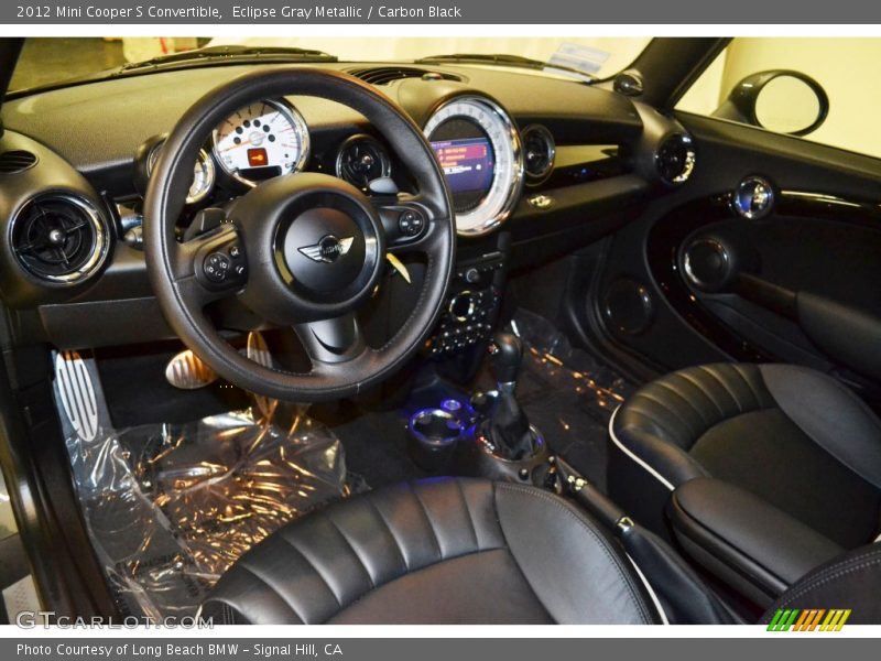 Eclipse Gray Metallic / Carbon Black 2012 Mini Cooper S Convertible