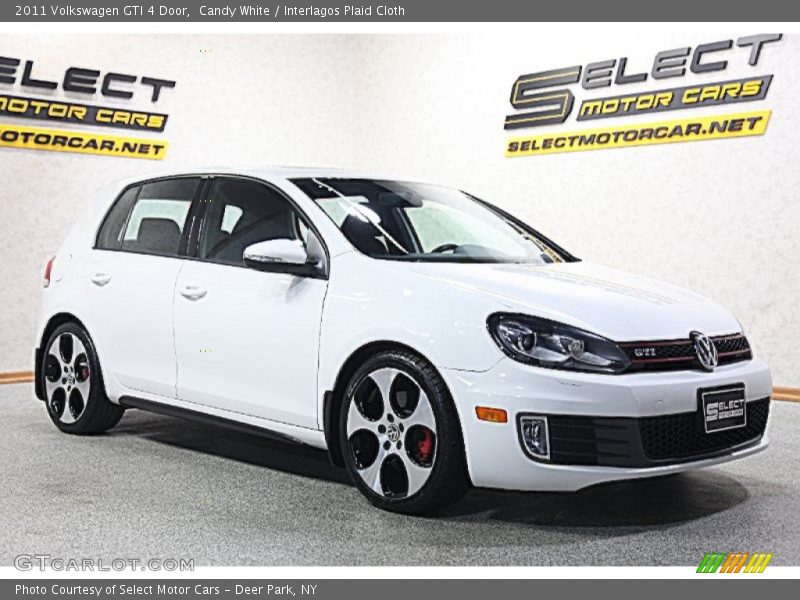 Candy White / Interlagos Plaid Cloth 2011 Volkswagen GTI 4 Door