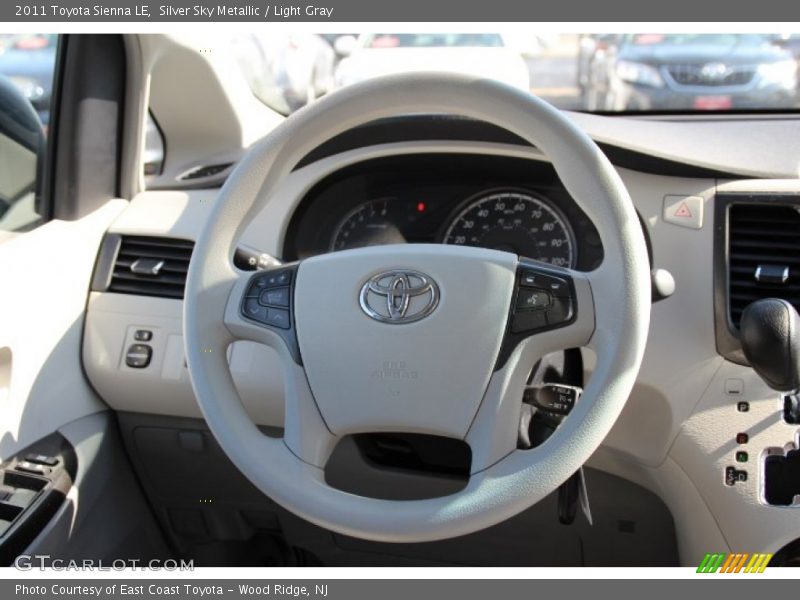 Silver Sky Metallic / Light Gray 2011 Toyota Sienna LE