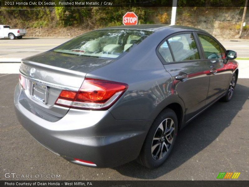 Polished Metal Metallic / Gray 2013 Honda Civic EX Sedan