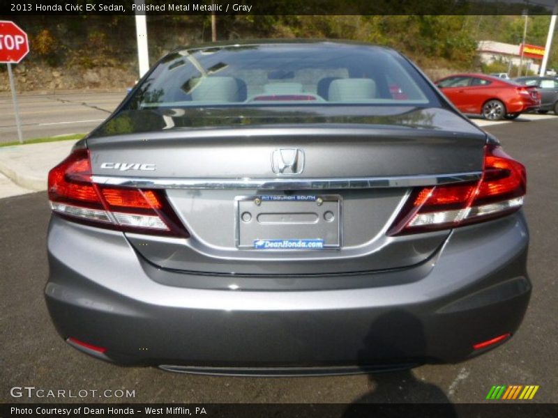 Polished Metal Metallic / Gray 2013 Honda Civic EX Sedan