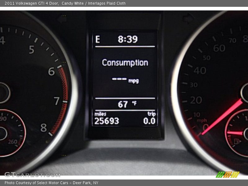 Candy White / Interlagos Plaid Cloth 2011 Volkswagen GTI 4 Door
