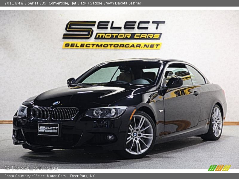 Jet Black / Saddle Brown Dakota Leather 2011 BMW 3 Series 335i Convertible