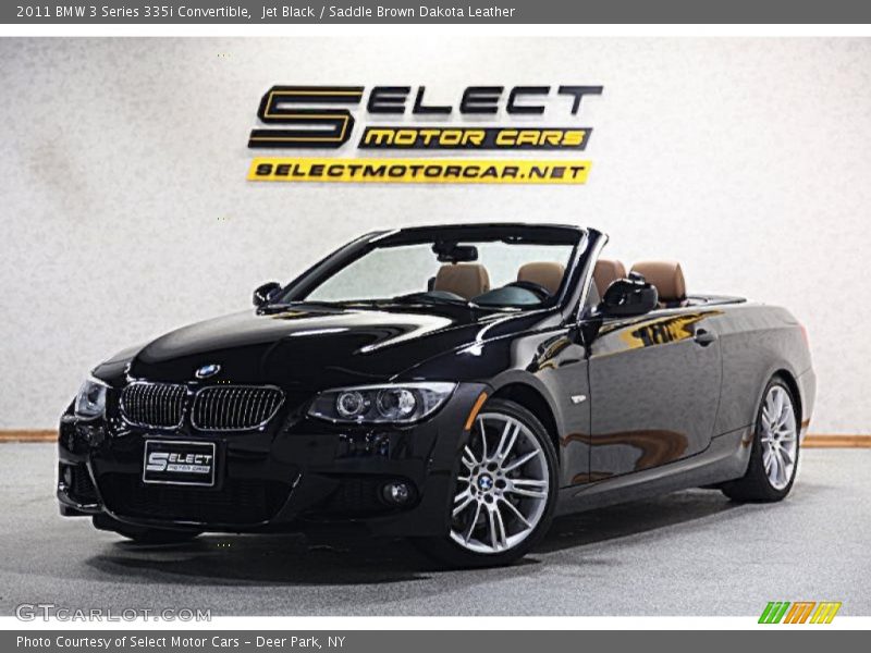 Jet Black / Saddle Brown Dakota Leather 2011 BMW 3 Series 335i Convertible