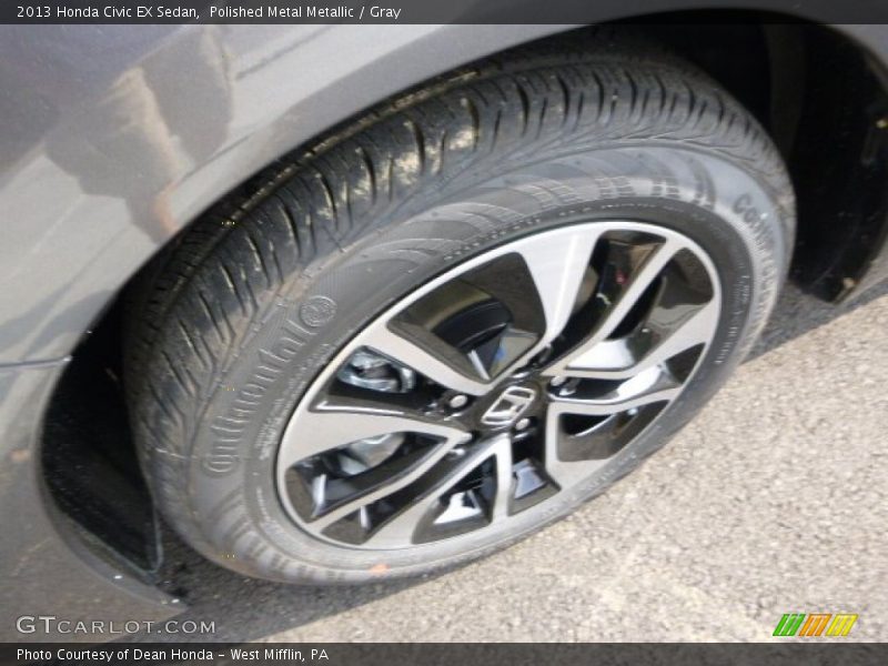 Polished Metal Metallic / Gray 2013 Honda Civic EX Sedan