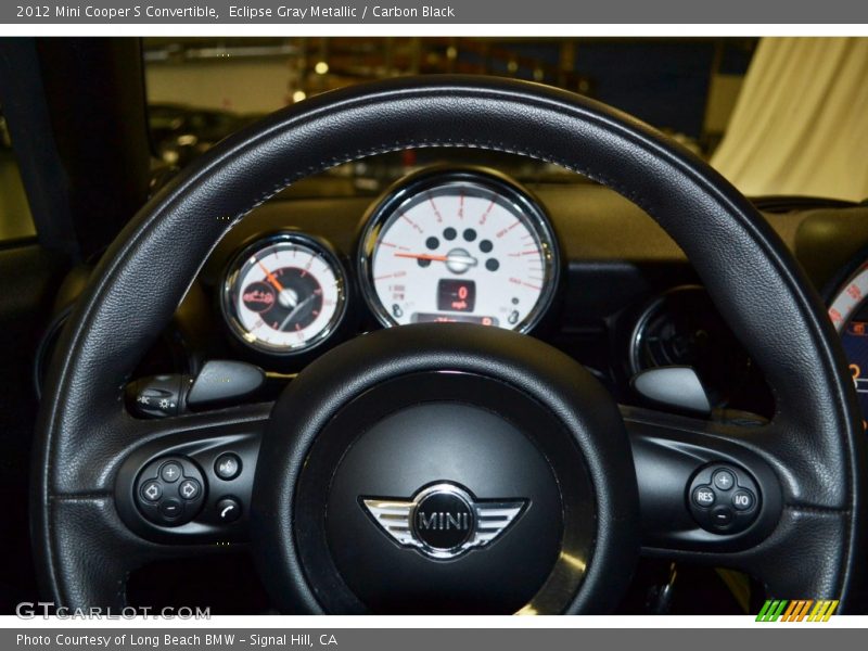 Eclipse Gray Metallic / Carbon Black 2012 Mini Cooper S Convertible