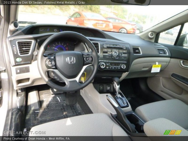 Polished Metal Metallic / Gray 2013 Honda Civic EX Sedan