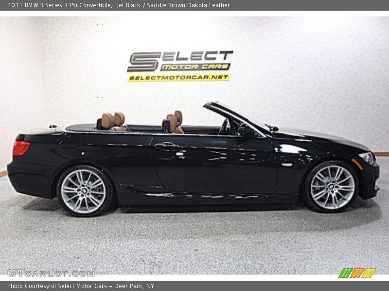 Jet Black / Saddle Brown Dakota Leather 2011 BMW 3 Series 335i Convertible