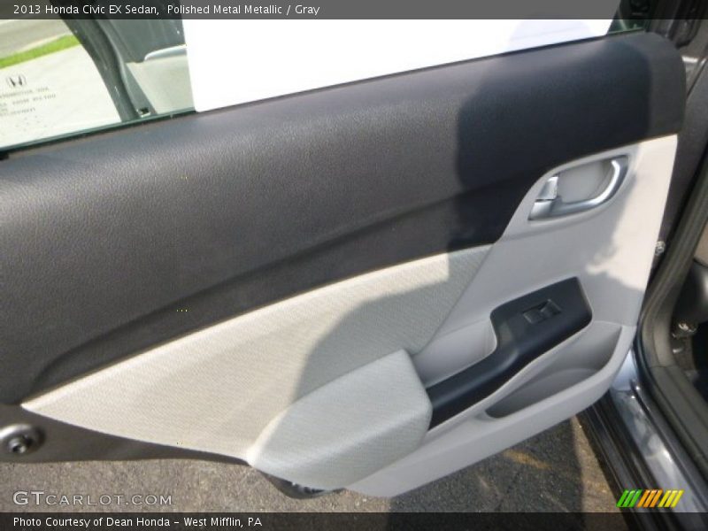 Polished Metal Metallic / Gray 2013 Honda Civic EX Sedan