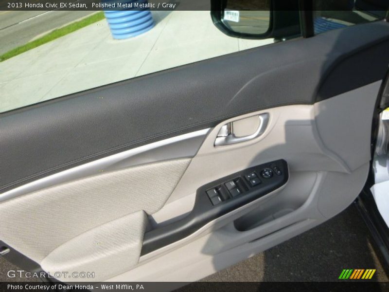 Polished Metal Metallic / Gray 2013 Honda Civic EX Sedan
