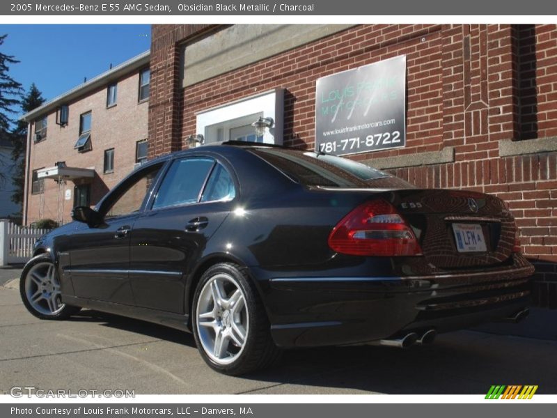 Obsidian Black Metallic / Charcoal 2005 Mercedes-Benz E 55 AMG Sedan