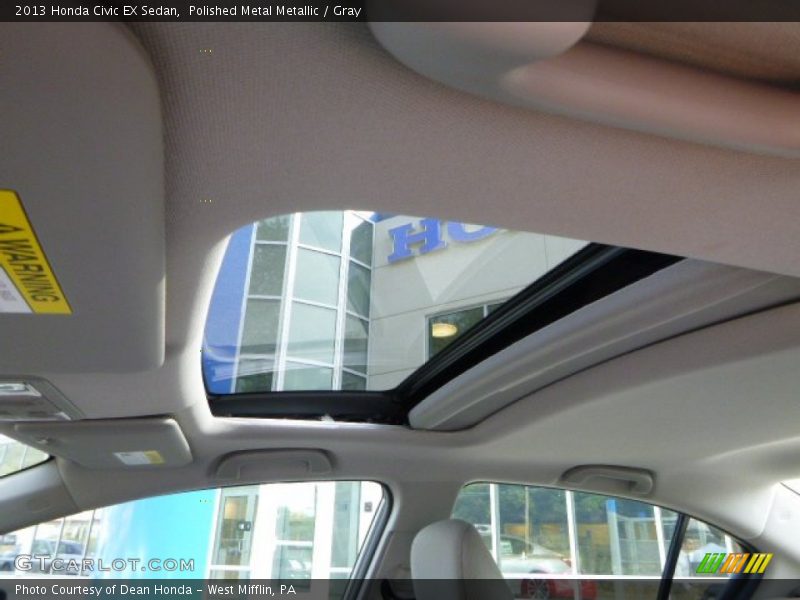 Polished Metal Metallic / Gray 2013 Honda Civic EX Sedan
