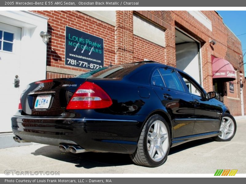 Obsidian Black Metallic / Charcoal 2005 Mercedes-Benz E 55 AMG Sedan