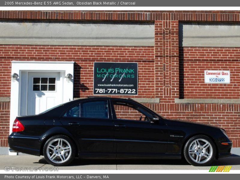 Obsidian Black Metallic / Charcoal 2005 Mercedes-Benz E 55 AMG Sedan