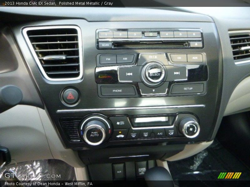 Polished Metal Metallic / Gray 2013 Honda Civic EX Sedan