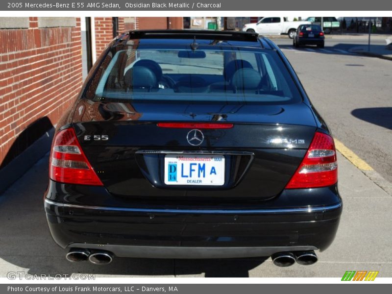 Obsidian Black Metallic / Charcoal 2005 Mercedes-Benz E 55 AMG Sedan