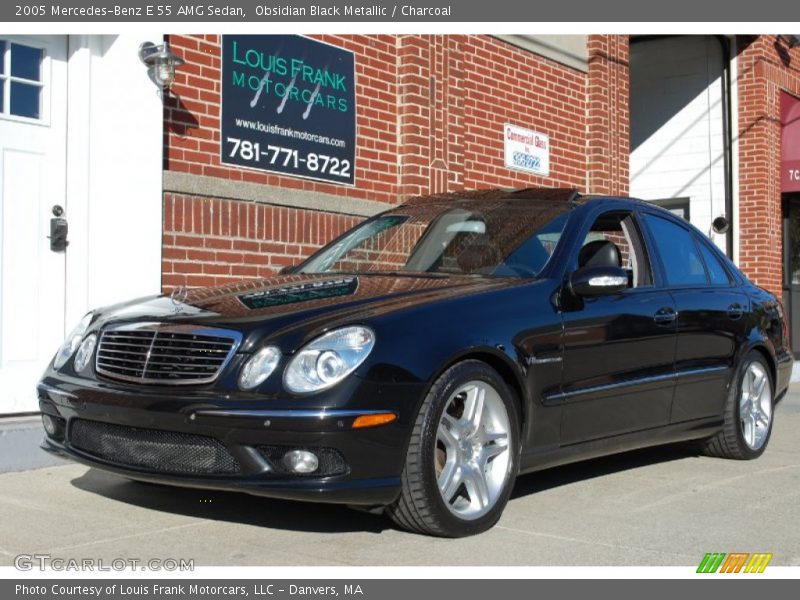 Obsidian Black Metallic / Charcoal 2005 Mercedes-Benz E 55 AMG Sedan