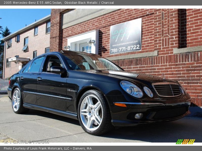 Obsidian Black Metallic / Charcoal 2005 Mercedes-Benz E 55 AMG Sedan