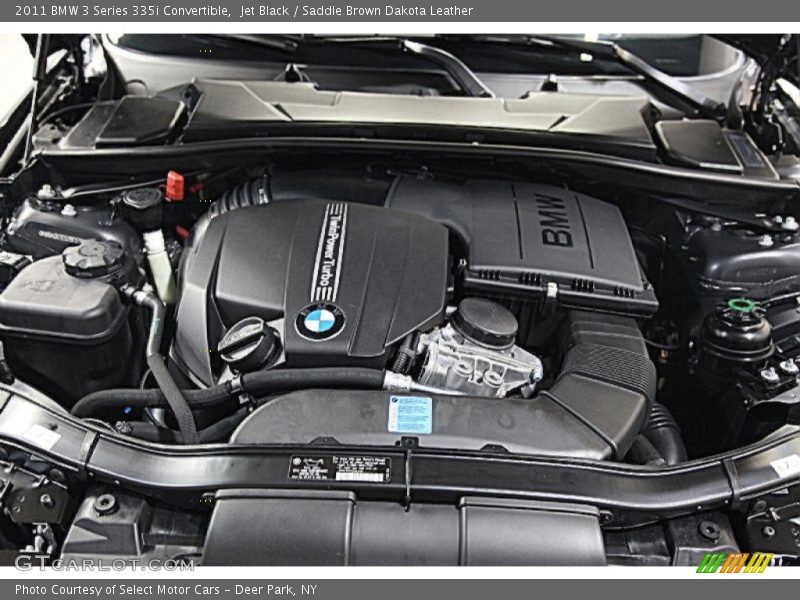Jet Black / Saddle Brown Dakota Leather 2011 BMW 3 Series 335i Convertible