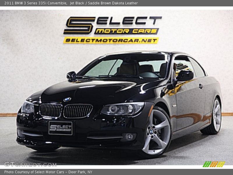 Jet Black / Saddle Brown Dakota Leather 2011 BMW 3 Series 335i Convertible