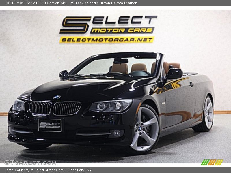 Jet Black / Saddle Brown Dakota Leather 2011 BMW 3 Series 335i Convertible